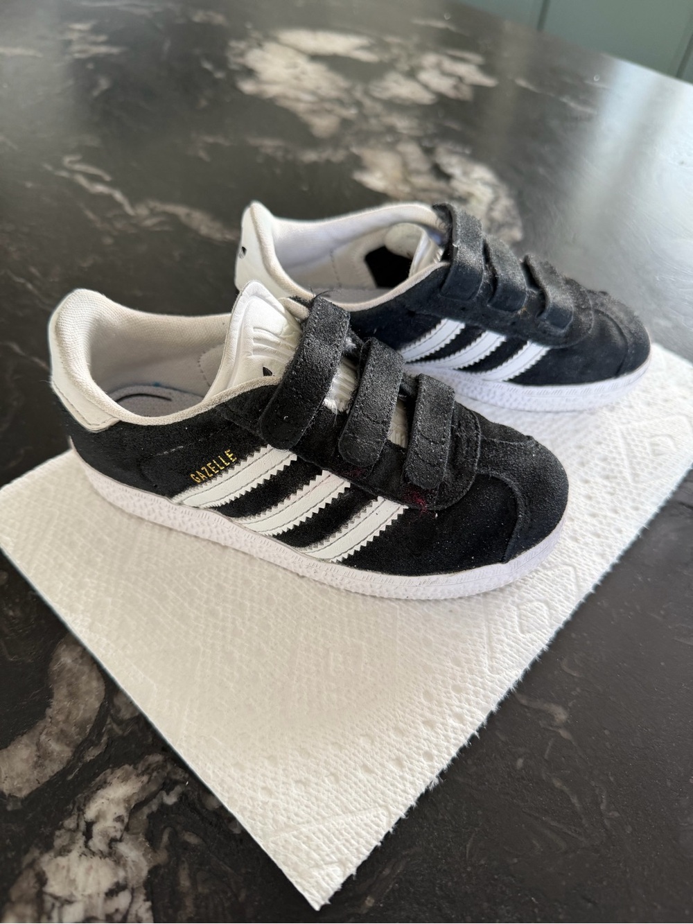 Adidas Kids Gazelle Black & White